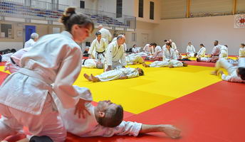 Doin avec Yann professeur du dojo aikido Taller Soustons